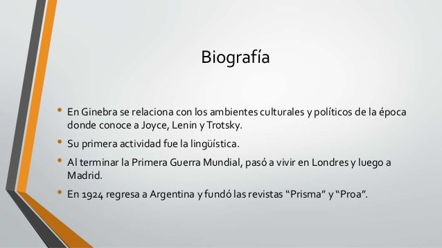 borges y el ultraismo
